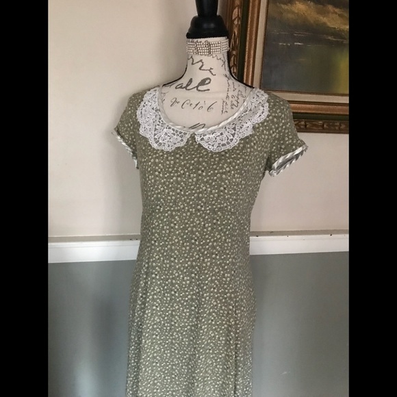 💚 Rare Vintage ” Arrested” by Jonathan Martin Lace Collar Dress ‼️FINAL SALE - Picture 6 of 8